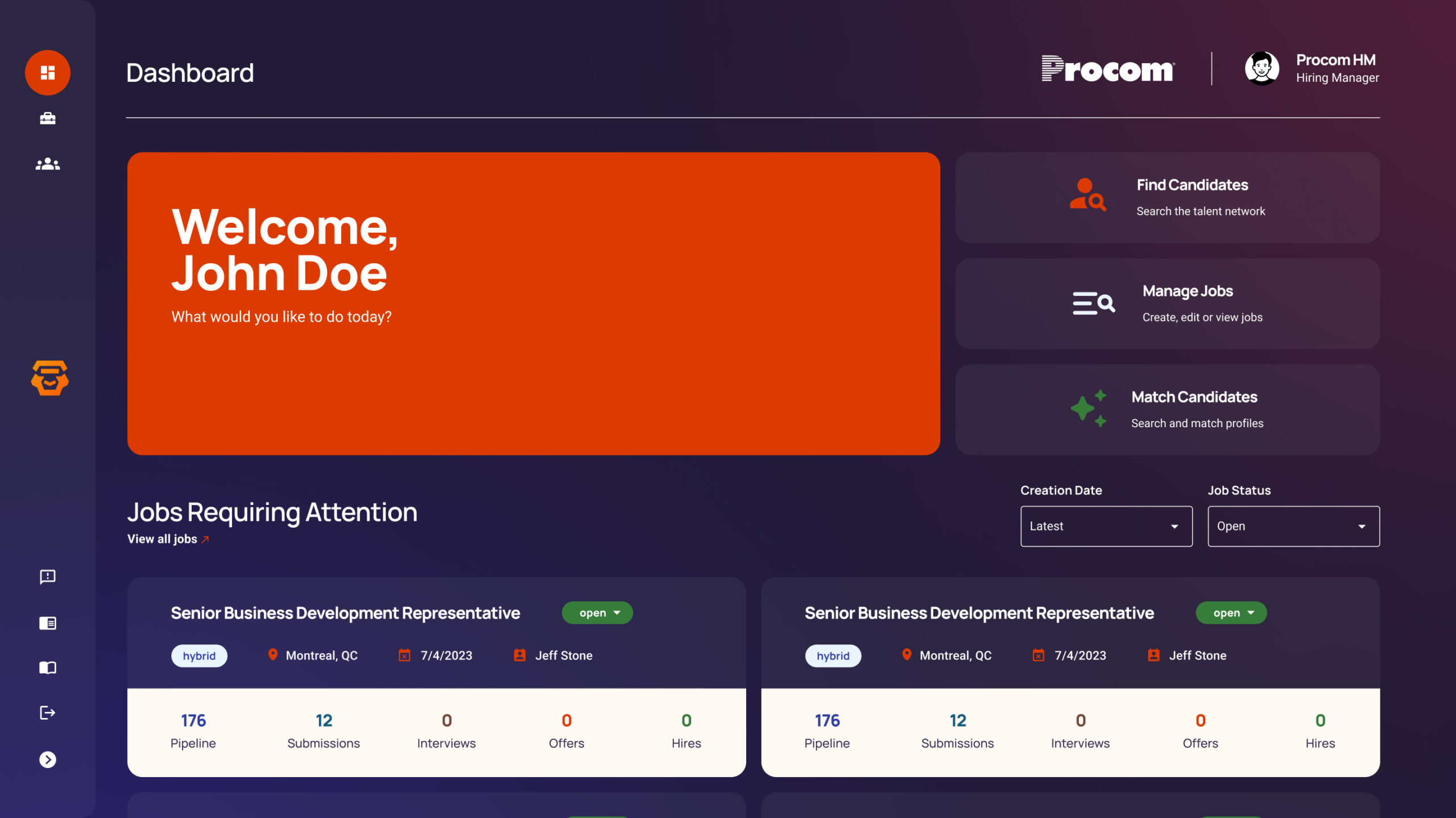 Manage Jobs